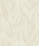 Dicot Leaf Neutral Natural Discovery Wallpaper by York Wallcoverings