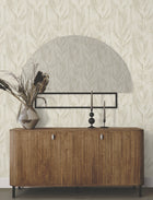 Dicot Leaf Beige Natural Discovery Wallpaper by York Wallcoverings