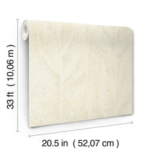 Dicot Leaf Pearl Natural Discovery Wallpaper by York Wallcoverings