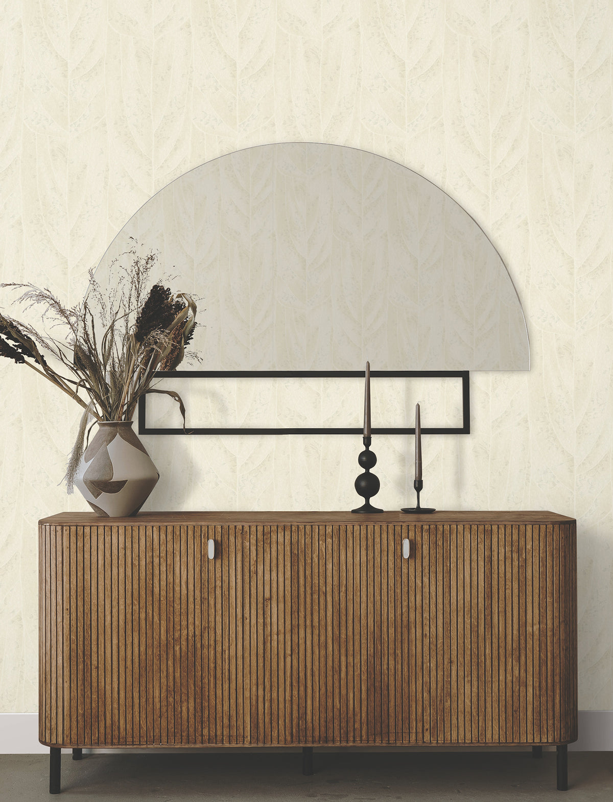 Dicot Leaf Pearl Natural Discovery Wallpaper by York Wallcoverings