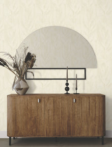 Dicot Leaf Pearl Natural Discovery Wallpaper by York Wallcoverings