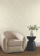 Dicot Leaf Pearl Natural Discovery Wallpaper by York Wallcoverings
