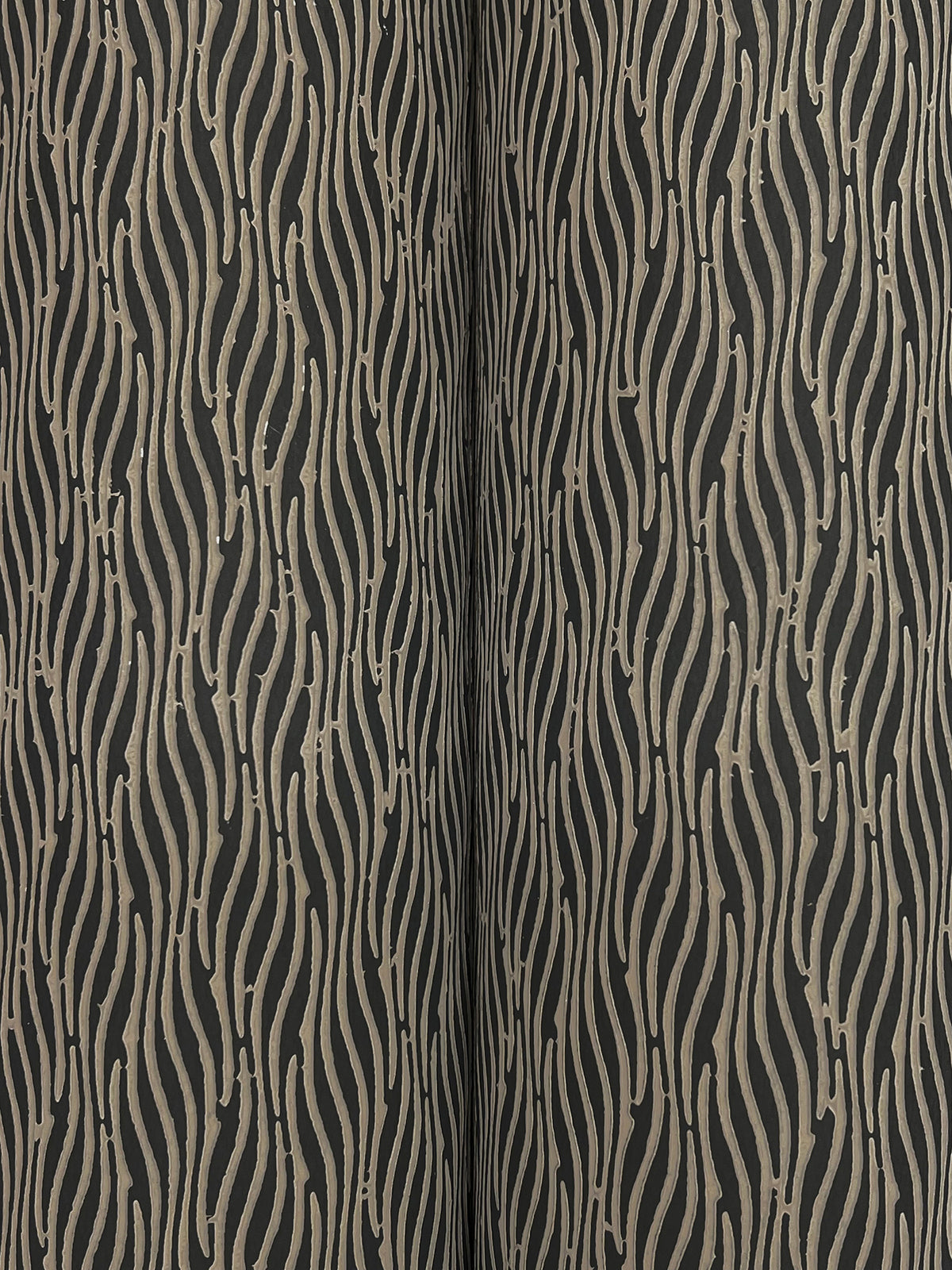 Elevated Waves Black Natural Discovery Wallpaper by York Wallcoverings