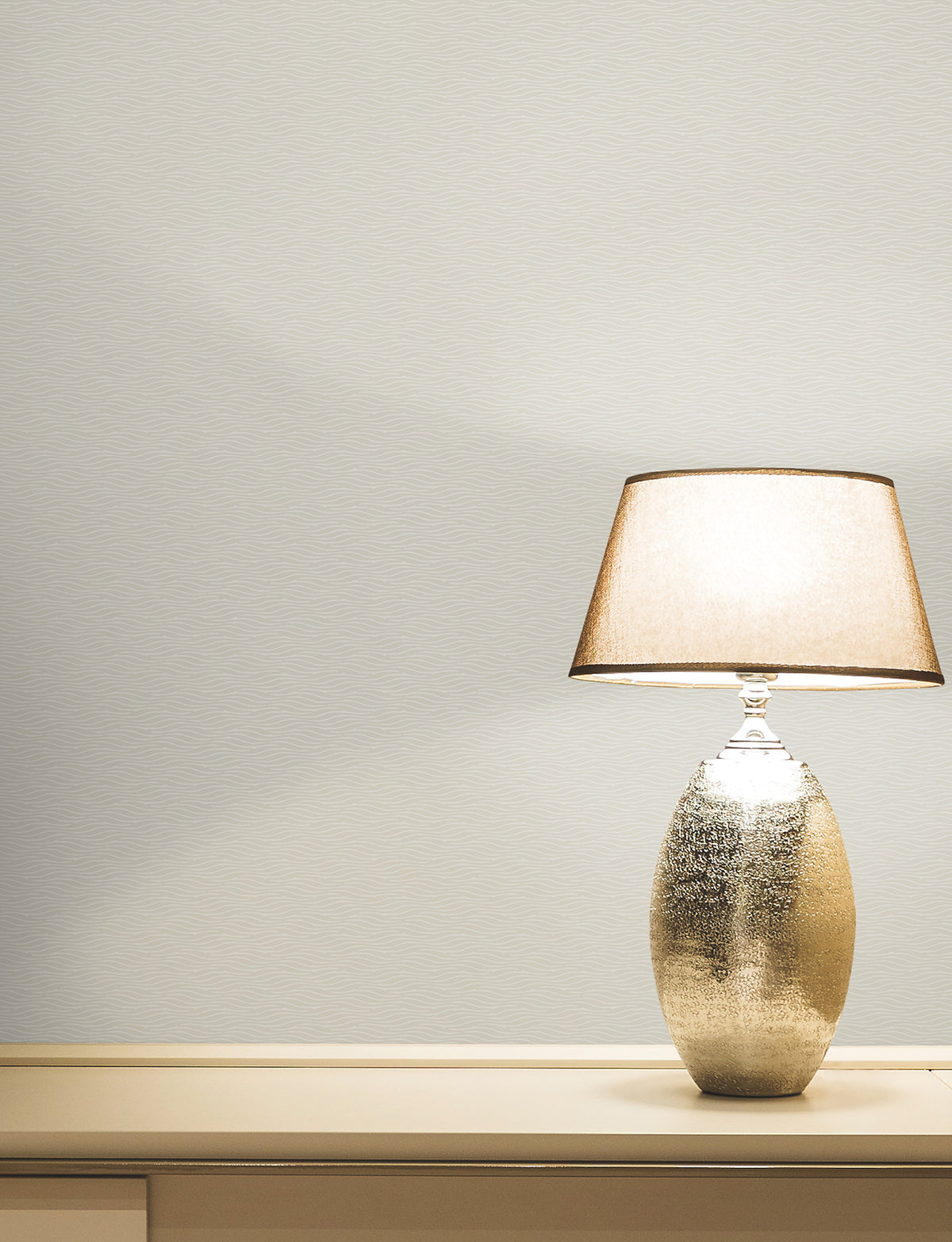 Elevated Waves Taupe Natural Discovery Wallpaper by York Wallcoverings