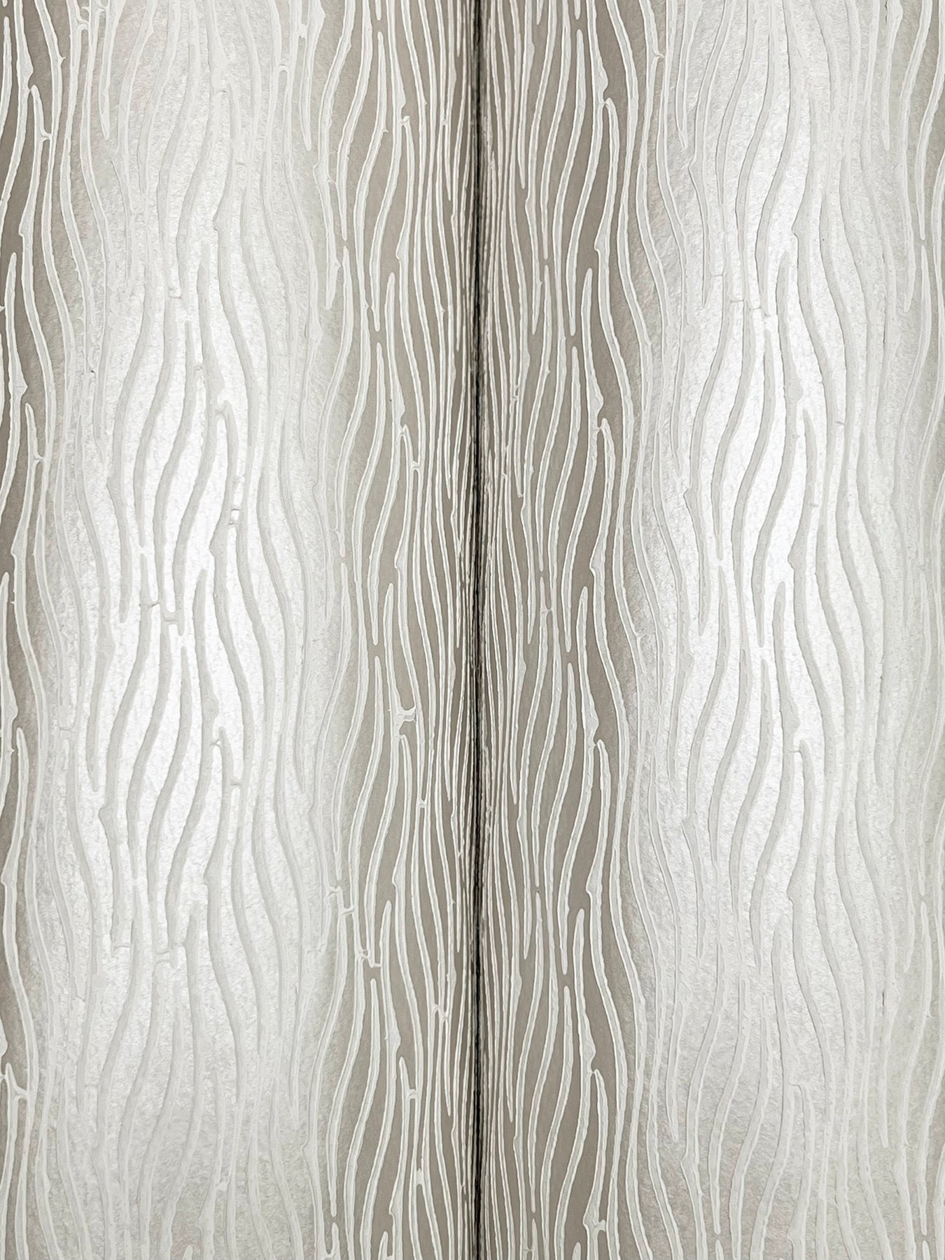 Elevated Waves Pearl Natural Discovery Wallpaper by York Wallcoverings