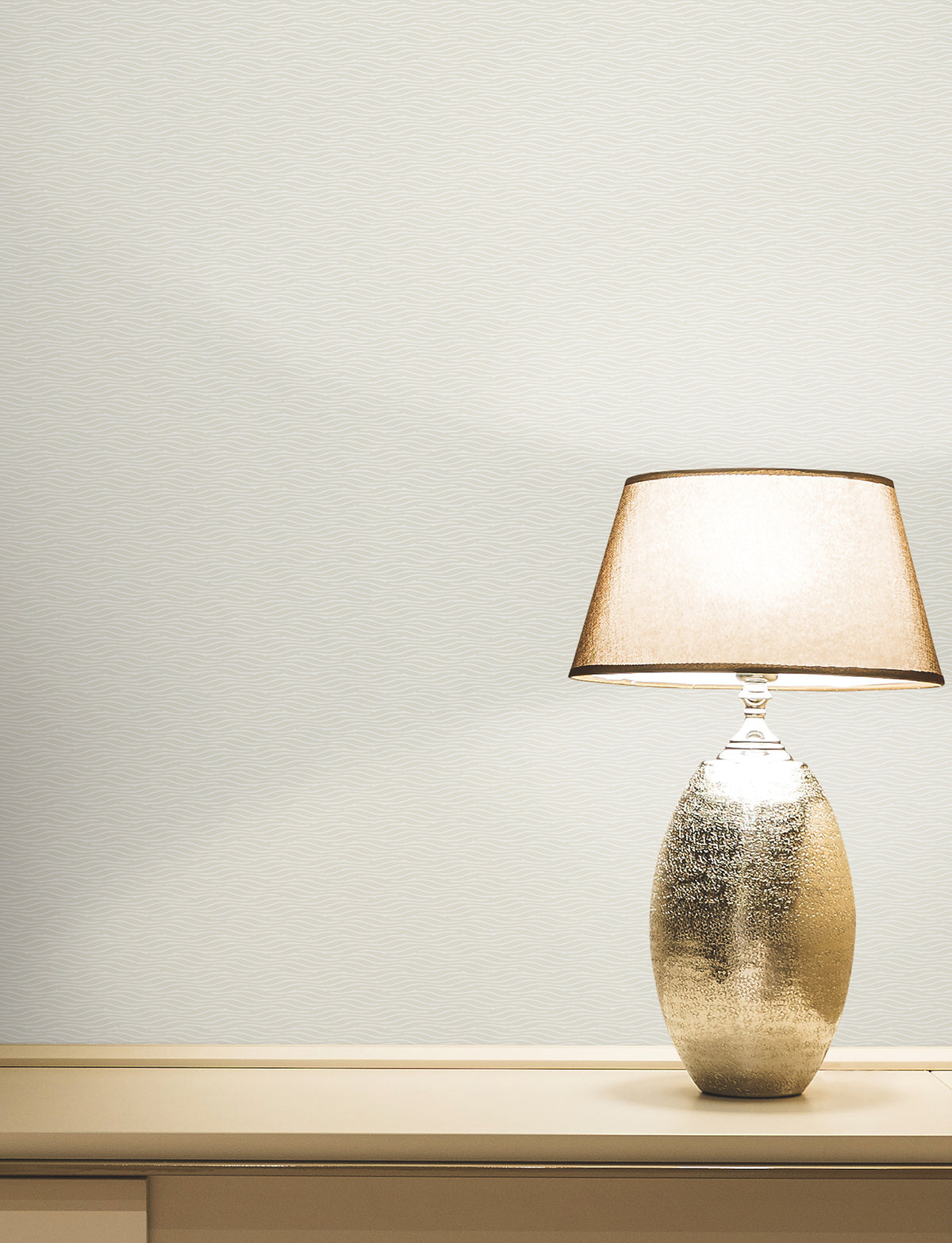 Elevated Waves Pearl Natural Discovery Wallpaper by York Wallcoverings