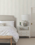 Particle Stripe Taupe Natural Discovery Wallpaper by York Wallcoverings