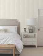 Particle Stripe Beige Natural Discovery Wallpaper by York Wallcoverings