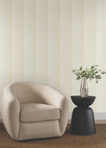 Particle Stripe Beige Natural Discovery Wallpaper by York Wallcoverings