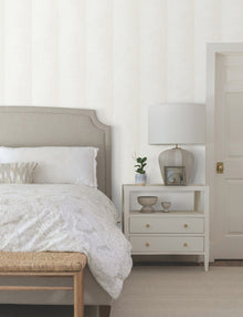 Particle Stripe Pearl Natural Discovery Wallpaper by York Wallcoverings