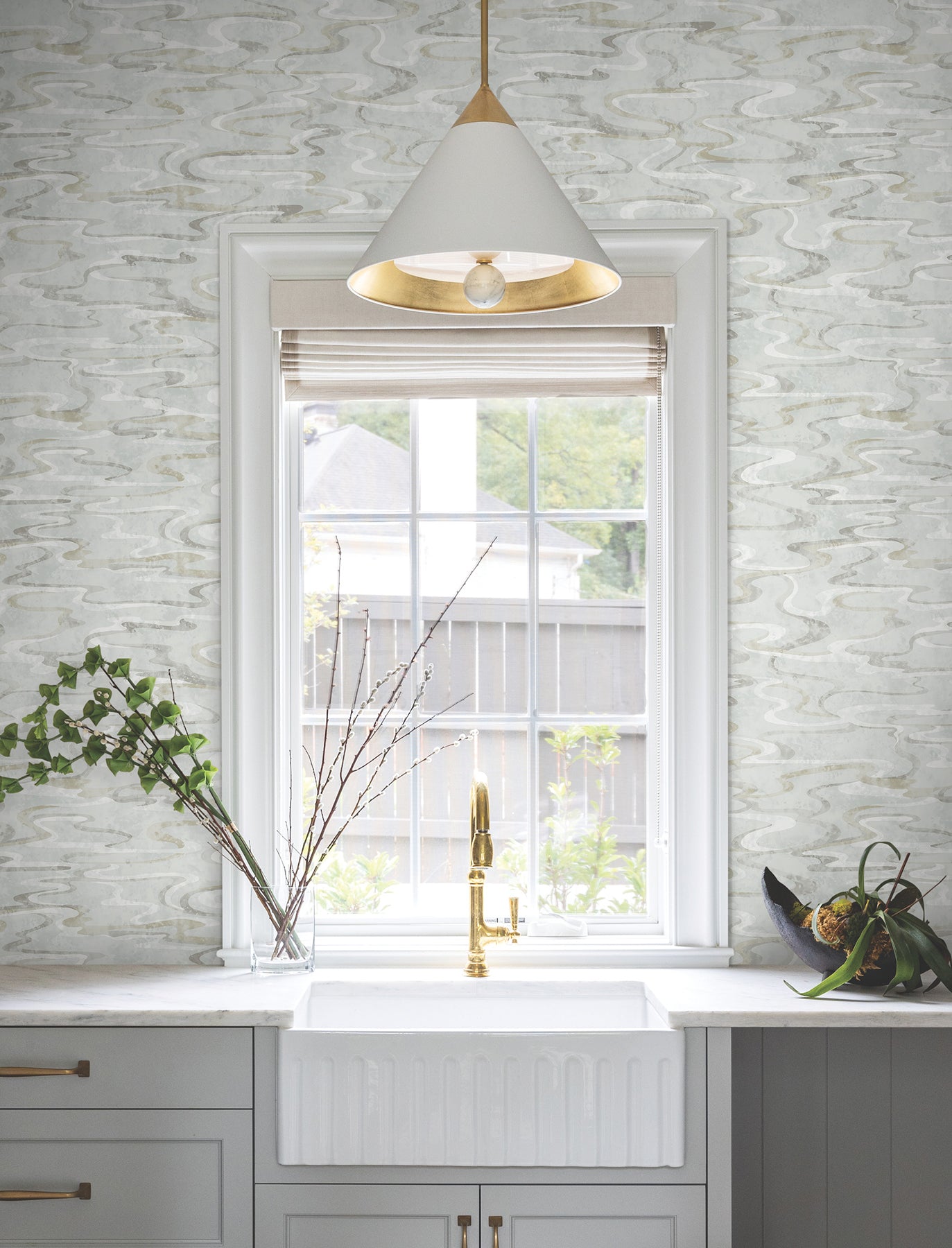 Dreamland Grey Natural Discovery Wallpaper by York Wallcoverings