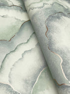 Candice Olson Abalone Fans Seaglass Natural Discovery Wallpaper by York Wallcoverings