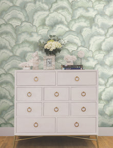Candice Olson Abalone Fans Seaglass Natural Discovery Wallpaper by York Wallcoverings