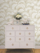 Candice Olson Abalone Fans Sand Natural Discovery Wallpaper by York Wallcoverings