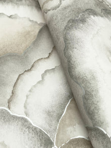 Candice Olson Abalone Fans Smokey Natural Discovery Wallpaper by York Wallcoverings