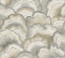 Candice Olson Abalone Fans Smokey Natural Discovery Wallpaper by York Wallcoverings