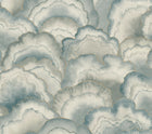 Candice Olson Abalone Fans Mist Natural Discovery Wallpaper by York Wallcoverings