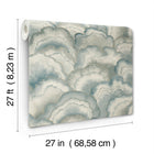 Candice Olson Abalone Fans Mist Natural Discovery Wallpaper by York Wallcoverings