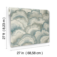 Candice Olson Abalone Fans Mist Natural Discovery Wallpaper by York Wallcoverings