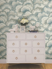 Candice Olson Abalone Fans Mist Natural Discovery Wallpaper by York Wallcoverings