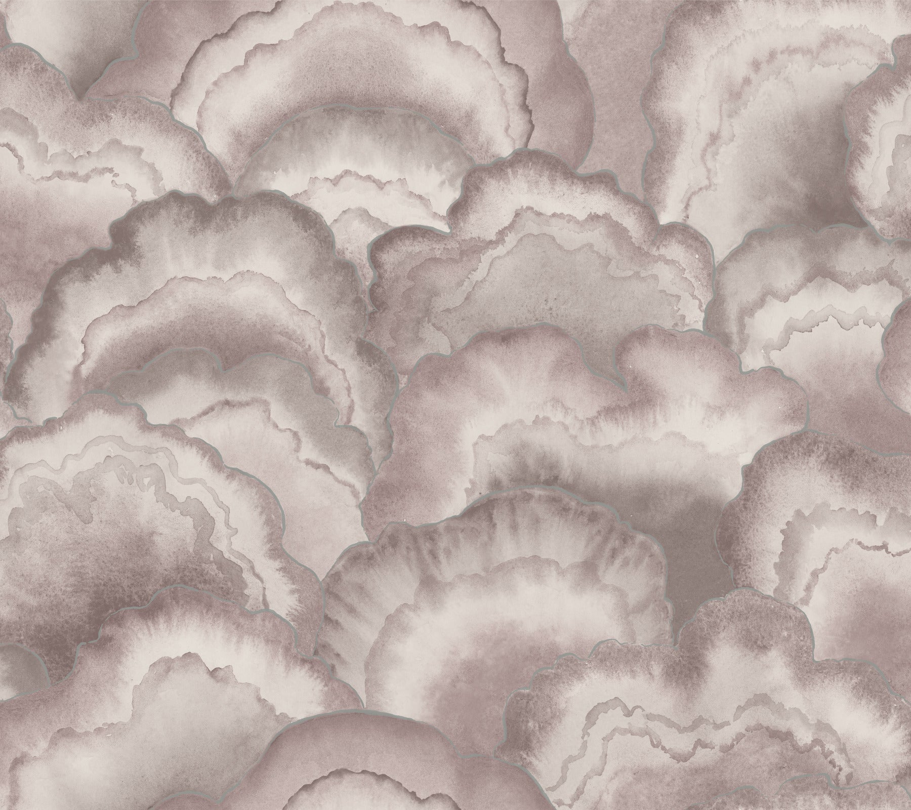Candice Olson Abalone Fans Lavender Natural Discovery Wallpaper by York Wallcoverings