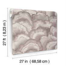 Candice Olson Abalone Fans Lavender Natural Discovery Wallpaper by York Wallcoverings