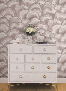 Candice Olson Abalone Fans Lavender Natural Discovery Wallpaper by York Wallcoverings