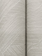 Candice Olson Fine Line Geometric Grey Natural Discovery Wallpaper by York Wallcoverings