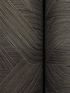 Candice Olson Fine Line Geometric Black Natural Discovery Wallpaper by York Wallcoverings