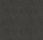 Candice Olson Fine Line Geometric Black Natural Discovery Wallpaper by York Wallcoverings