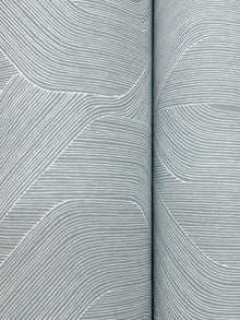Candice Olson Fine Line Geometric Blue Natural Discovery Wallpaper by York Wallcoverings