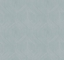 Candice Olson Fine Line Geometric Blue Natural Discovery Wallpaper by York Wallcoverings