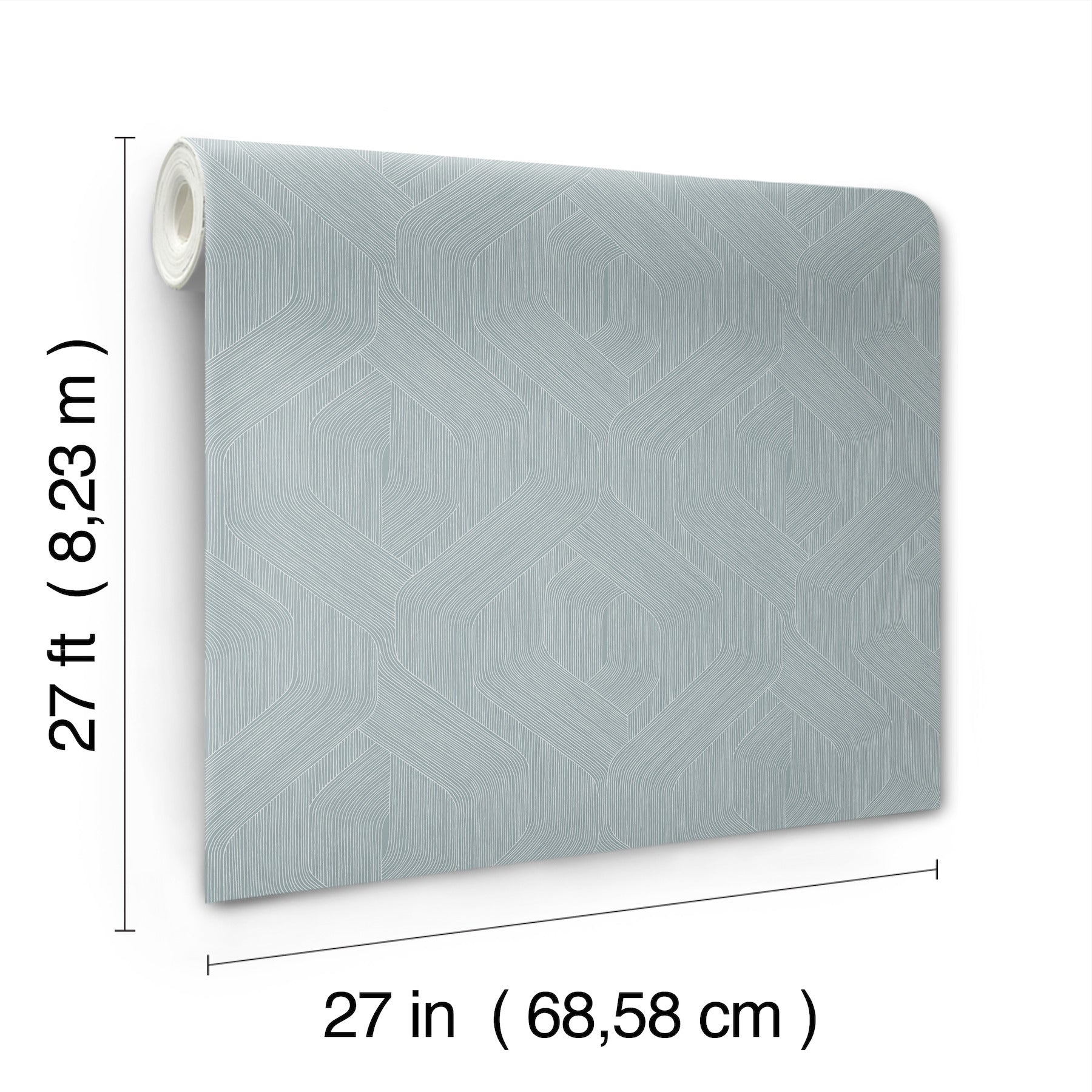 Candice Olson Fine Line Geometric Blue Natural Discovery Wallpaper by York Wallcoverings