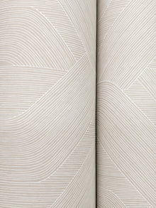 Candice Olson Fine Line Geometric Taupe Natural Discovery Wallpaper by York Wallcoverings
