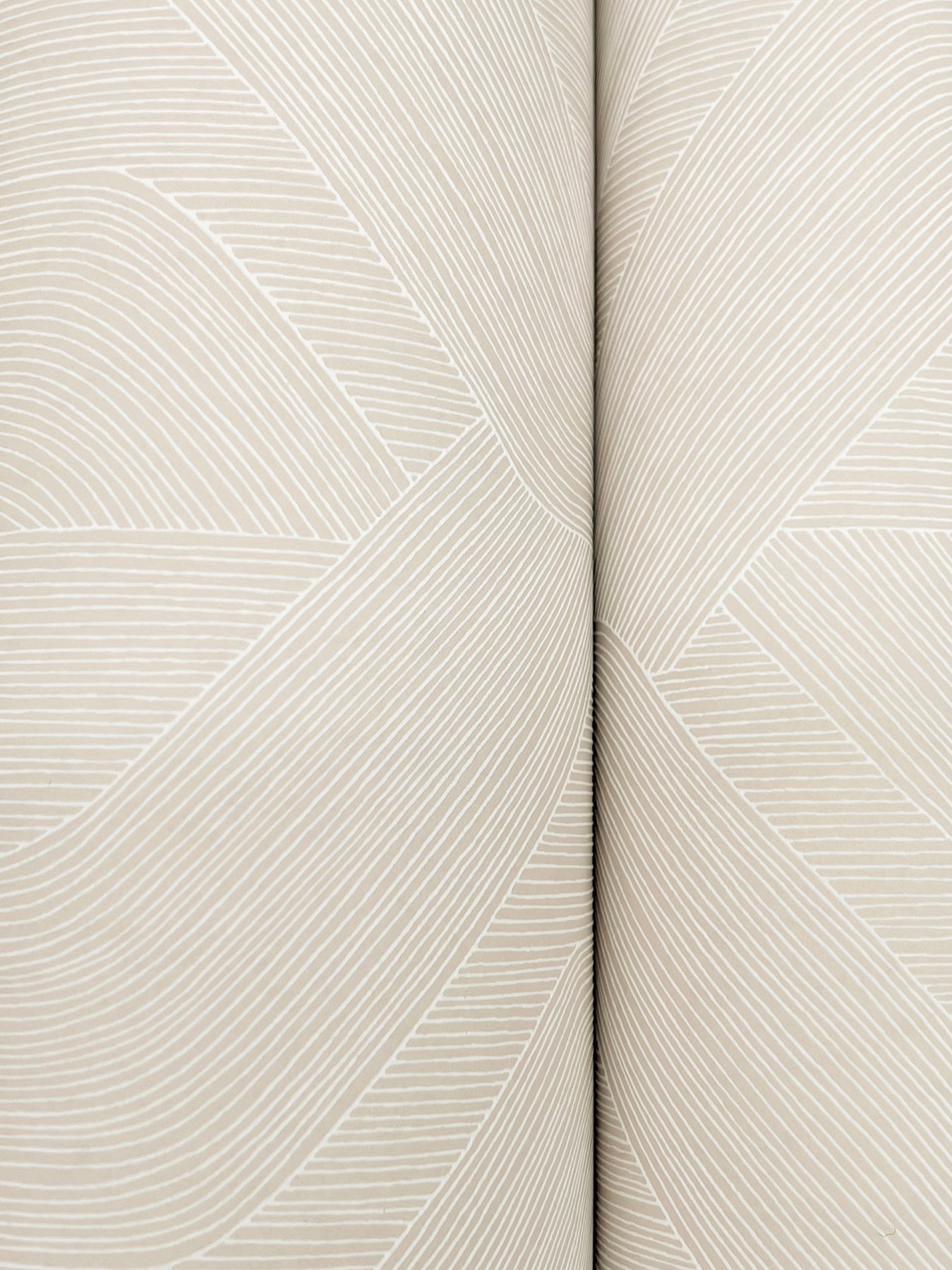 Candice Olson Fine Line Geometric Beige Natural Discovery Wallpaper by York Wallcoverings