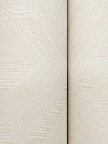 Candice Olson Fine Line Geometric Beige Natural Discovery Wallpaper by York Wallcoverings