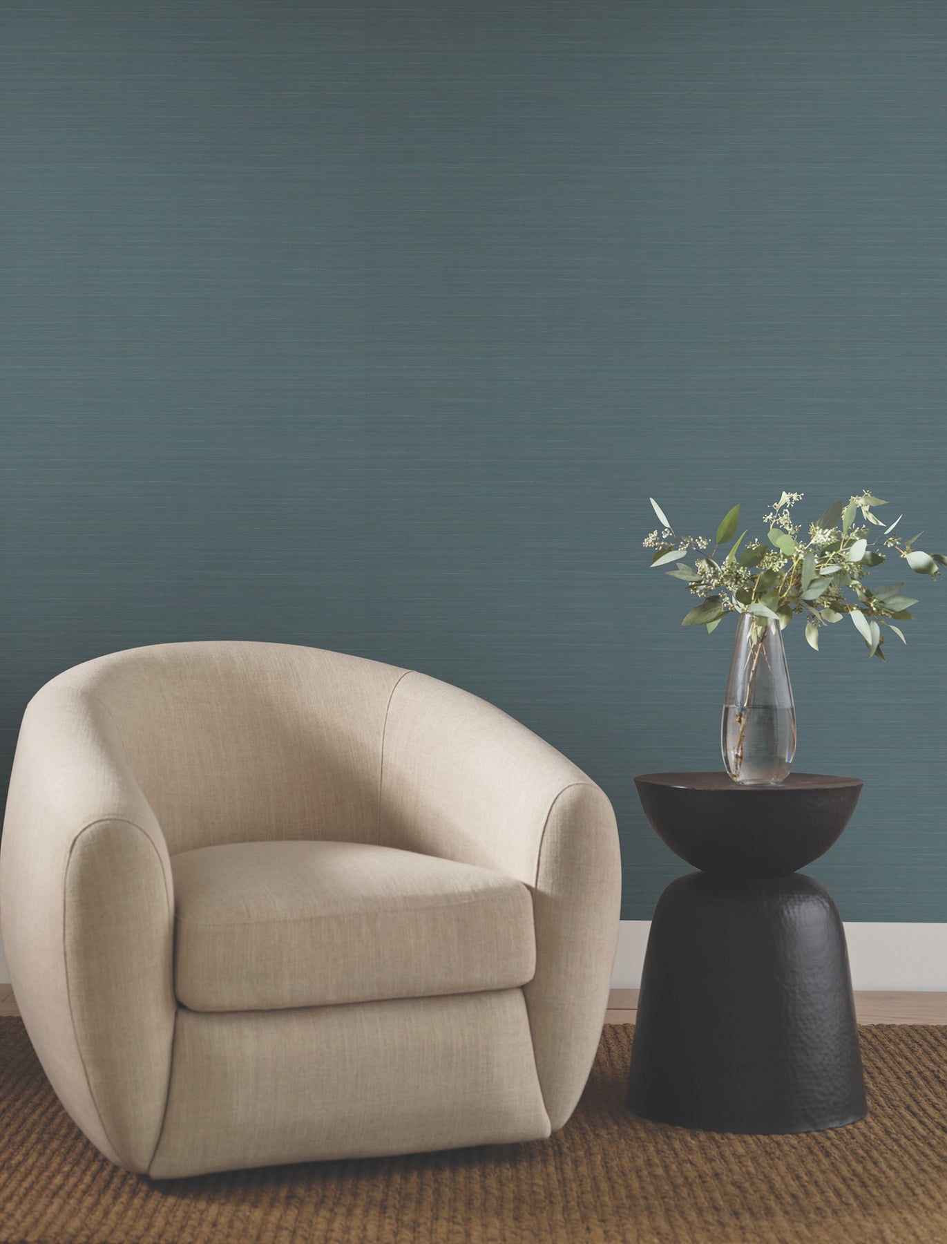 Candice Olson Quiet Vista Indigo Natural Discovery Wallpaper by York Wallcoverings