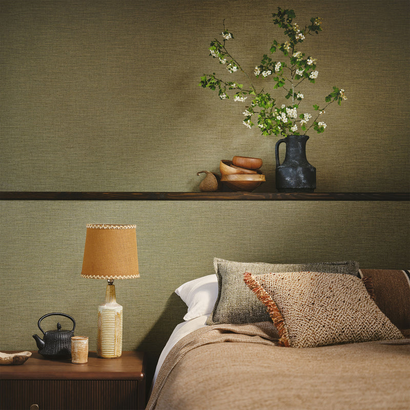 Nysa Linen Textured Wallcoverings Vol.II Wallpaper by Romo