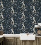 JMW-100201 Octopoda Wallpaper by Josephine Munsey