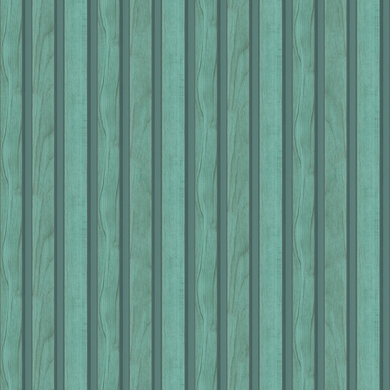 Fusta Turquoise Organics Wallpaper by Tres Tintas