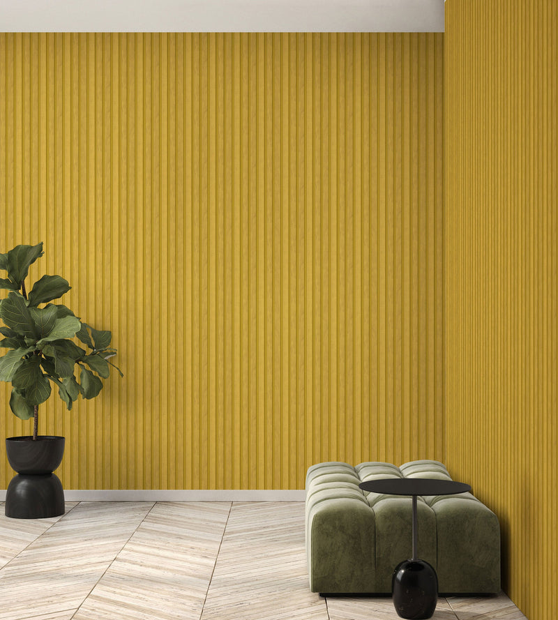 Fusta Yellow Organics Wallpaper by Tres Tintas