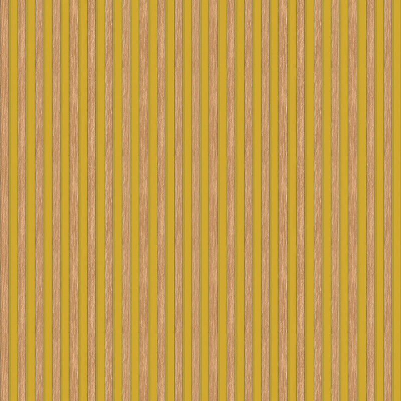 Fusta Yellow Wood Organics Wallpaper by Tres Tintas