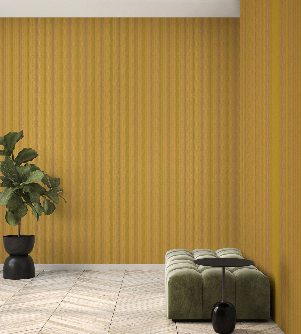 OG48018 Fusta Yellow Wood Organics Wallpaper by Tres Tintas