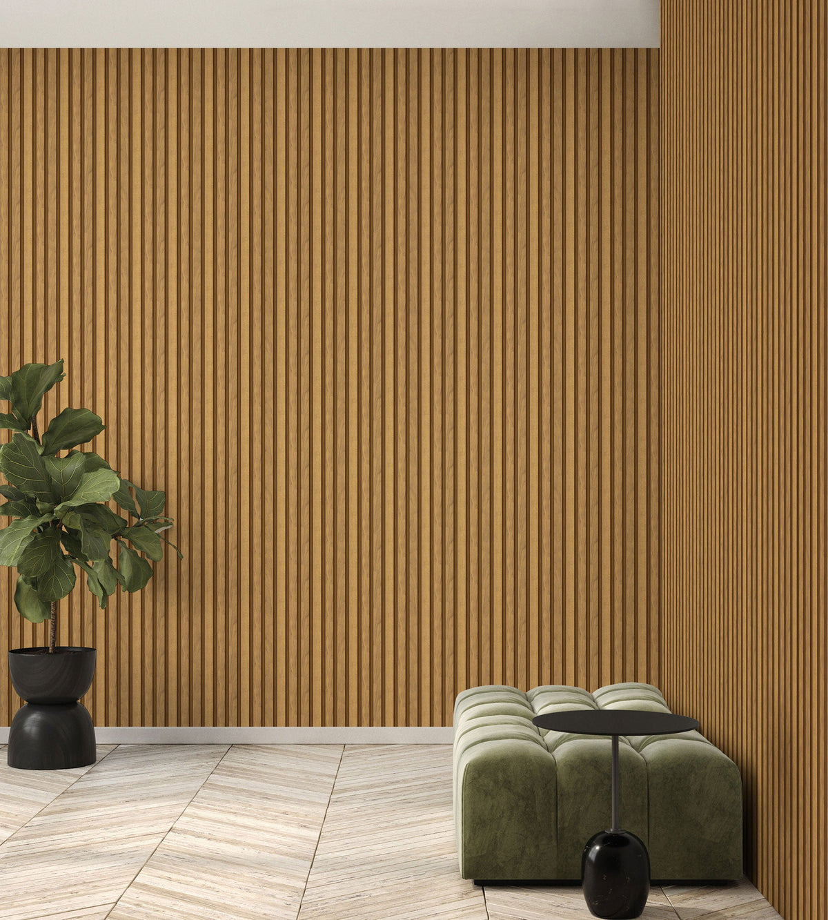 OG48023 Fusta Brown Wood Organics Wallpaper by Tres Tintas
