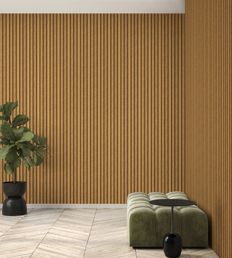 Fusta Brown Wood Organics Wallpaper by Tres Tintas