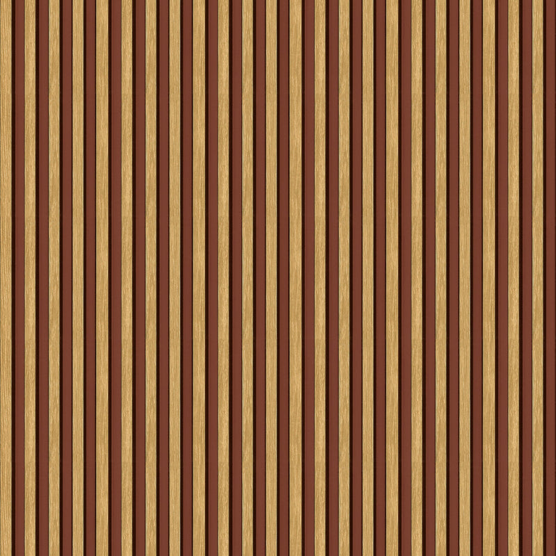 Fusta Terracotta Wood Organics Wallpaper by Tres Tintas