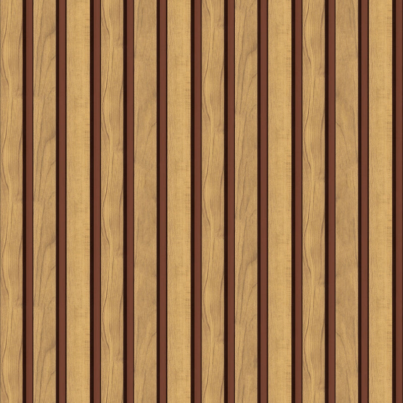 Fusta Terracotta Wood Organics Wallpaper by Tres Tintas
