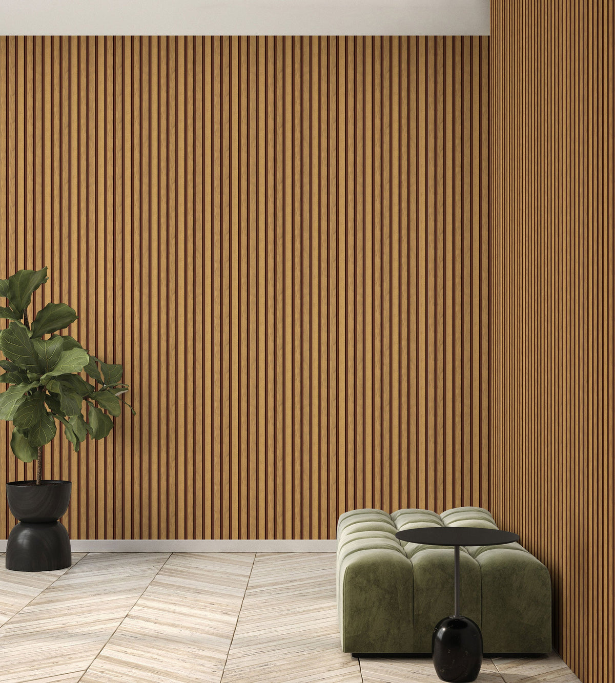 OG48027 Fusta Terracotta Wood Organics Wallpaper by Tres Tintas