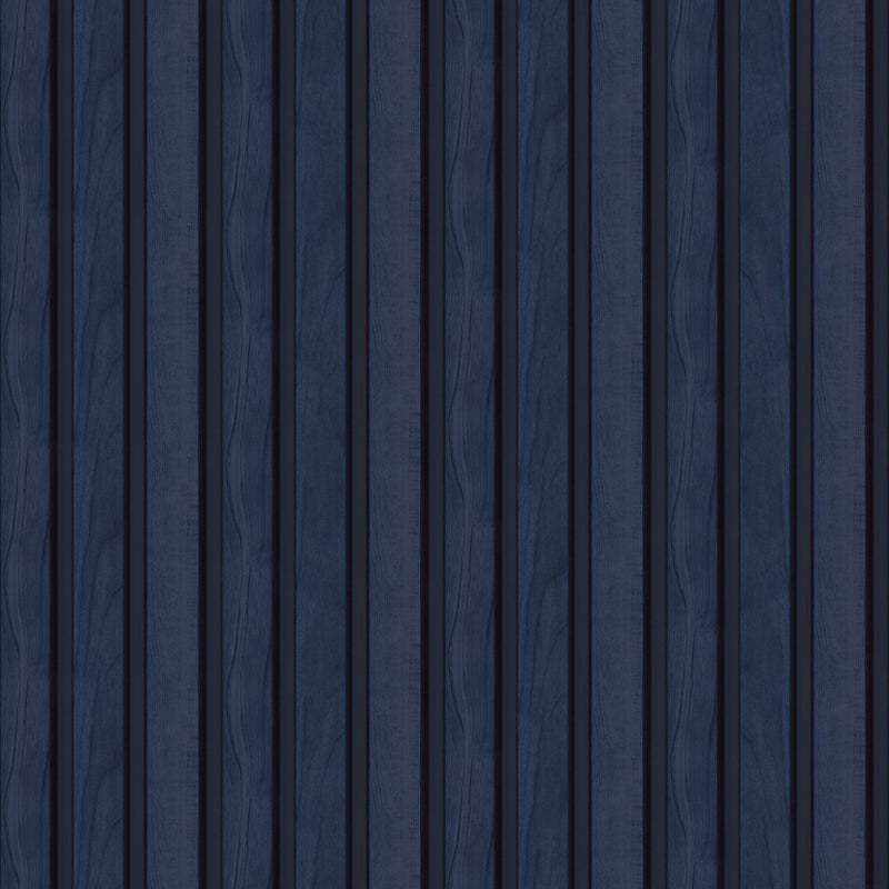 Fusta Dark blue Organics Wallpaper by Tres Tintas