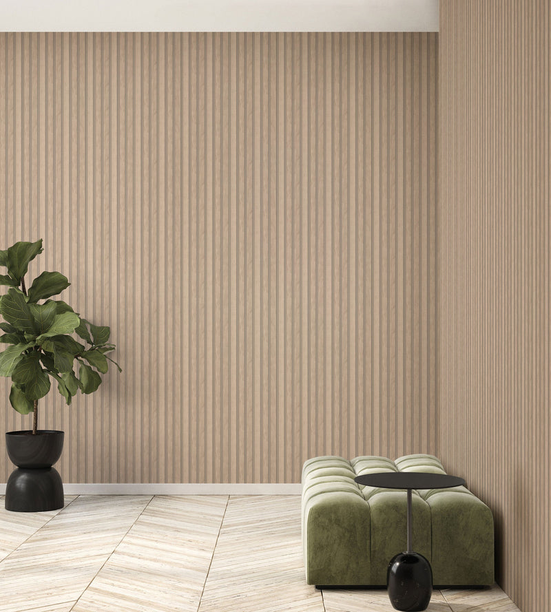 Fusta Beige Organics Wallpaper by Tres Tintas